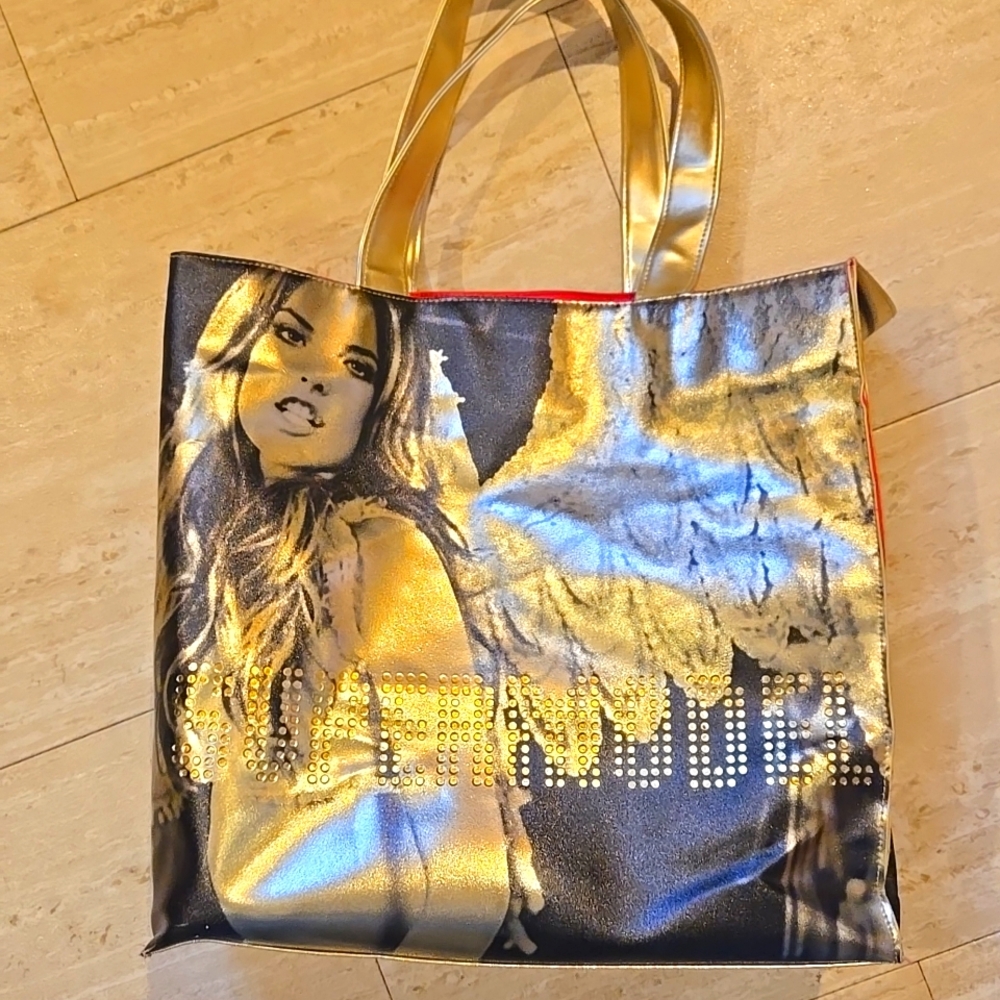 Victoria's Secret Gold "Supermodel" Sturdy Tote Bag